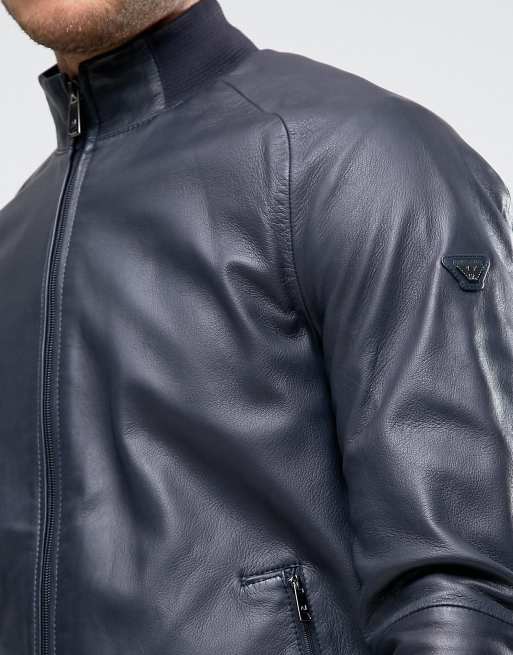 Armani jeans hotsell leather jacket price