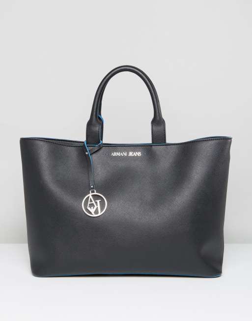 Armani jeans bag black sale