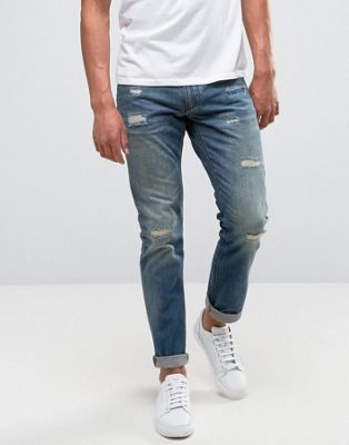 distressed armani jeans