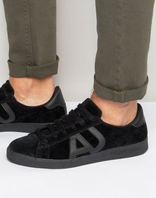 Armani Jeans Suede Logo Trainers | ASOS
