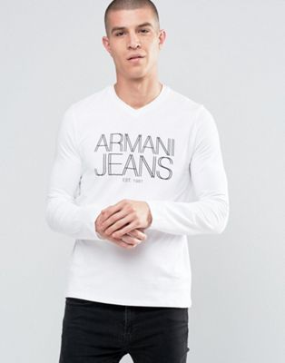 armani jeans long sleeve shirt