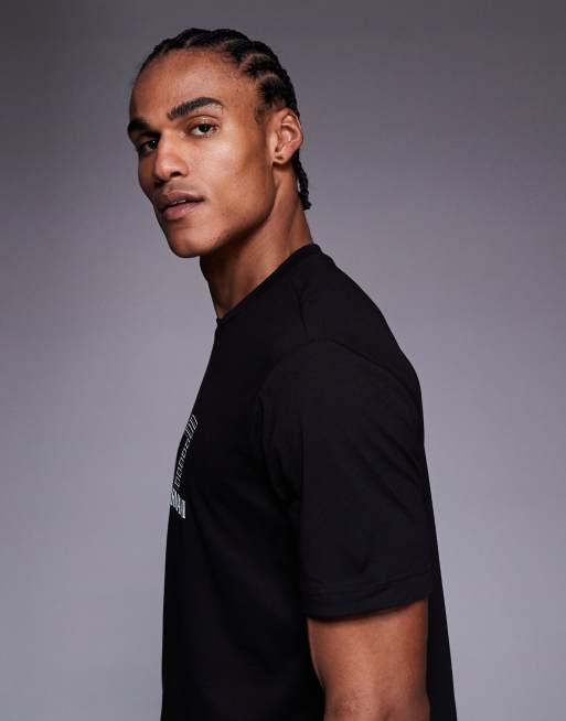 Armani - T-shirt met ronde hals en EA7 logo in zwart, 4 van 5