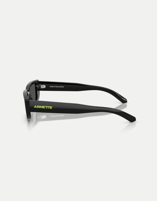 Arnette - Al - Lunettes de soleil carrées avec verres gris - Noir, 3 de 3