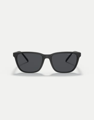 Arnette - Cortex - Occhiali da sole squadrati color nero opaco con lenti grigie