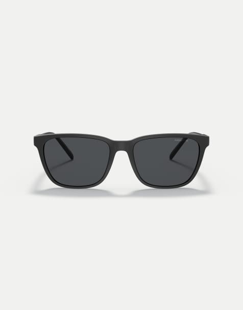 Arnette Cortex square sunglasses with grey lens in matte black - view 1