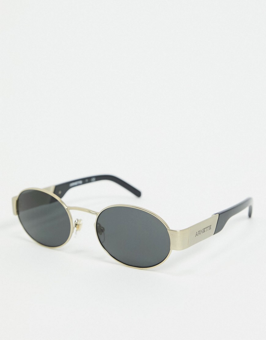 Arnette - Guldfarvede runde solbriller
