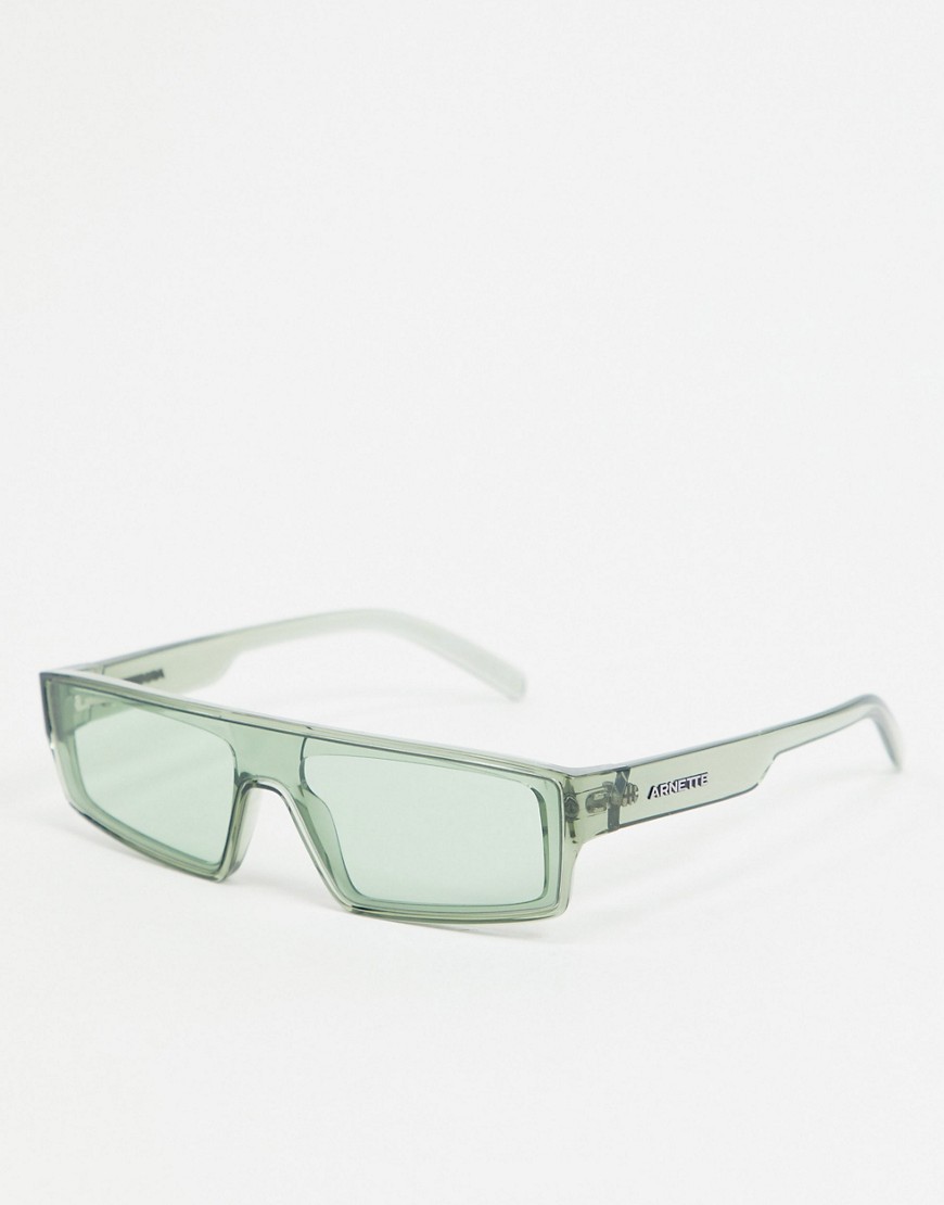 Arnette x Post Malone – Gröna fyrkantiga solglasögon