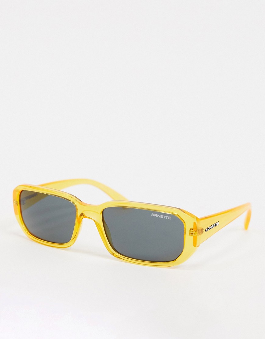 Arnette x Post Malone – Gula fyrkantiga solglasögon
