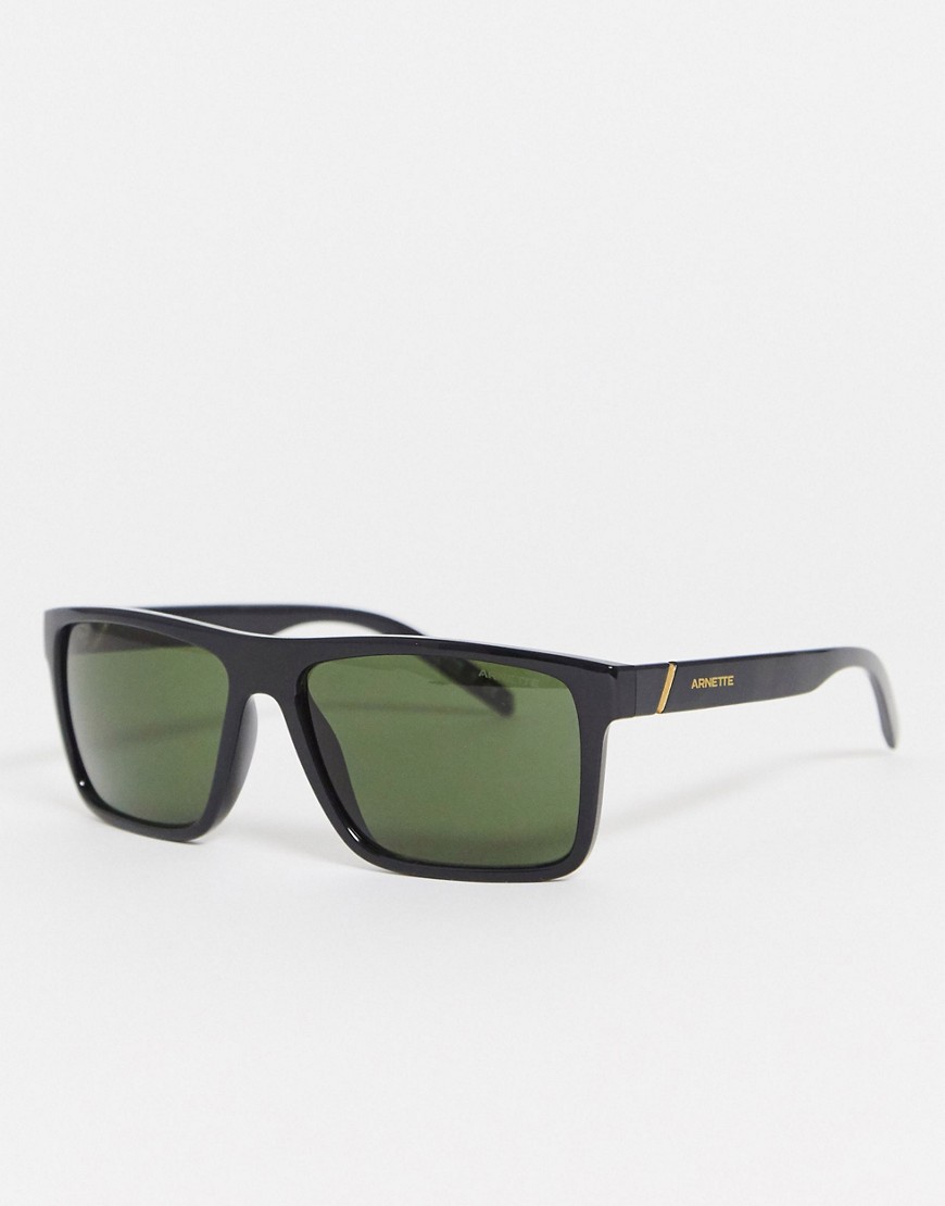 Arnette x Post Malone – Svarta fyrkantiga solglasögon i stor modell