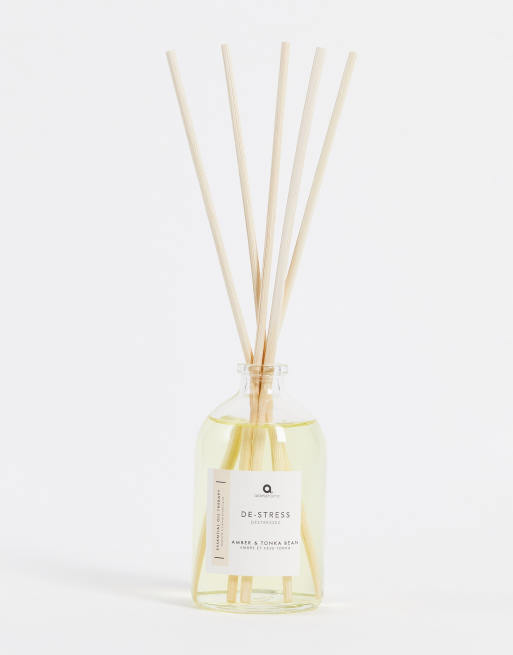 Aroma Home - De-Stress Amber and Tonka Bean - Essential Oil Reed Diffuser 100 ml
