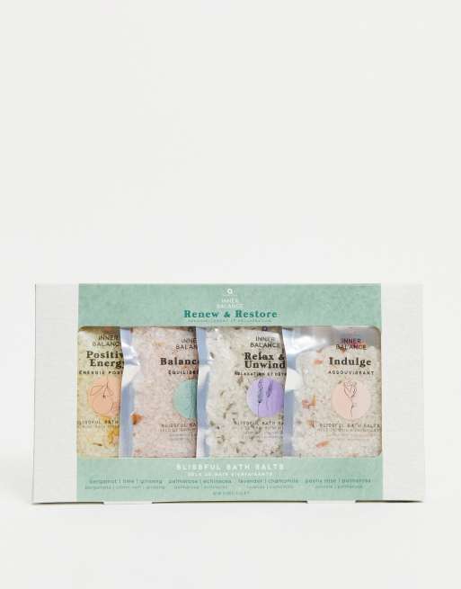 Aroma Home Renew and Restore Bath Salts Set