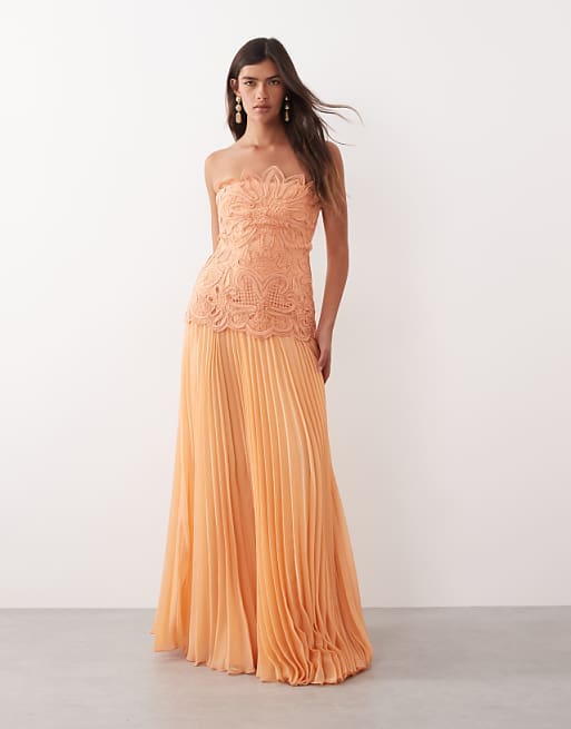 peach maxi dress Racerback Tiered PinkBlush The off Peach Solanto Print Strappy Maxi