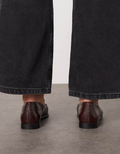ARRANGE - Alba - Minimalistische loafers van premium leer in bordeauxrood, 3 van 4
