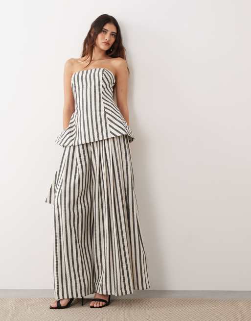 ARRANGE bandeau top co-ord in stripe, 3 of 4