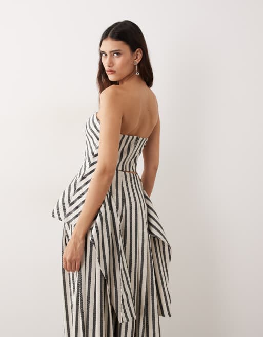 ARRANGE bandeau top co-ord in stripe, 4 of 4