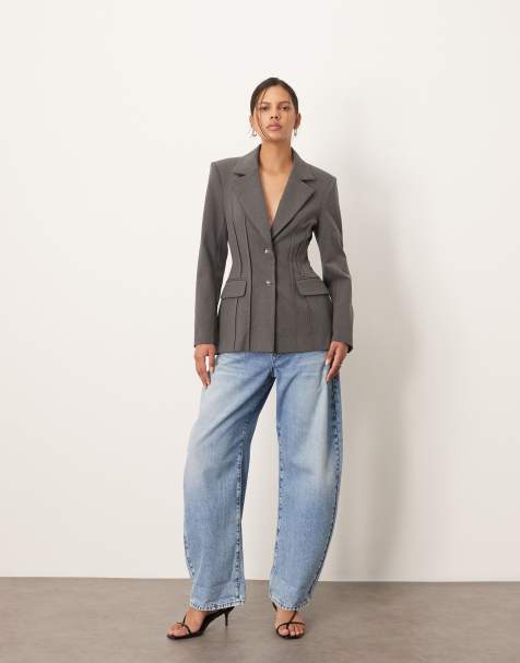 ARRANGE - Blazer structuré de qualité supérieure - Gris chiné - view 1