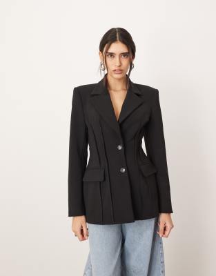 ARRANGE - Blazer structuré de qualité supérieure - Noir