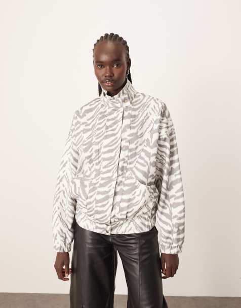 ARRANGE - Bomber en jean à coutures fantaisie - view 1