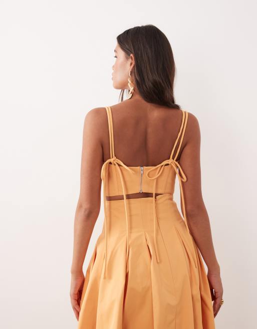 ARRANGE cami crop top in orange - part of a set, 4 of 4