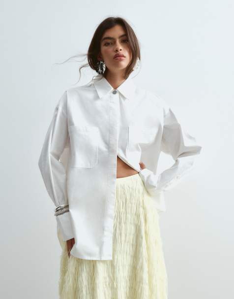 ARRANGE - Chemise oversize de qualité supérieure - Blanc - view 1