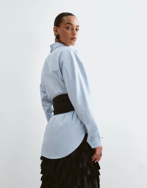 ARRANGE chunky belt with fringe in black, 4 of 5