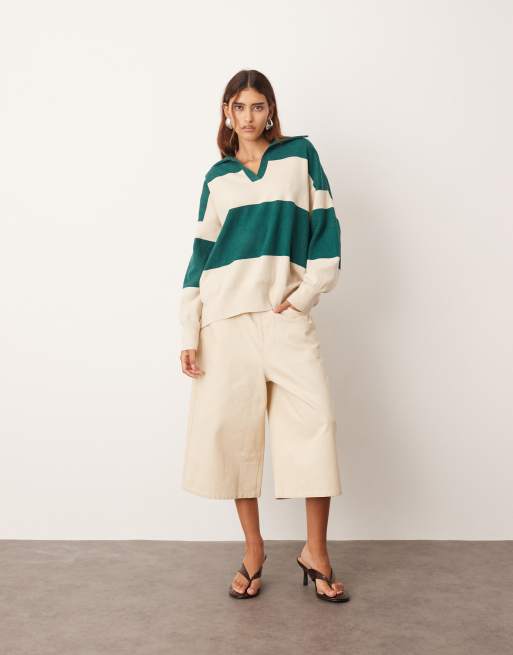 【SATIIIZ】Beneoteu Short-Sleeved Collar Knitwear SHORT SLEEVE PULLOVER | RIANI