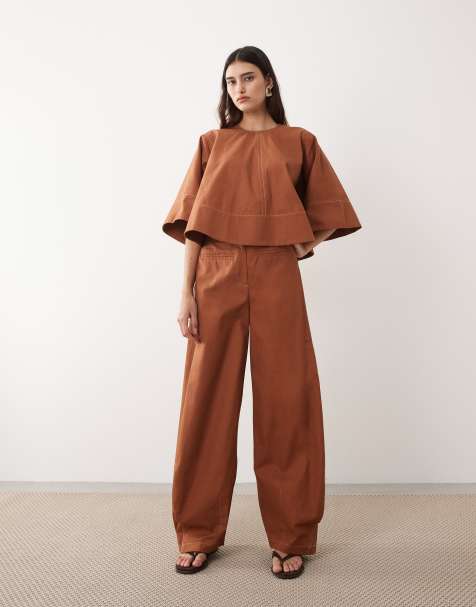 ARRANGE - Coordinato con top ampio con impunture e pantaloni - view 1