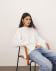 ARRANGE Sydney denim barrel leg jean in 90's light wash blue