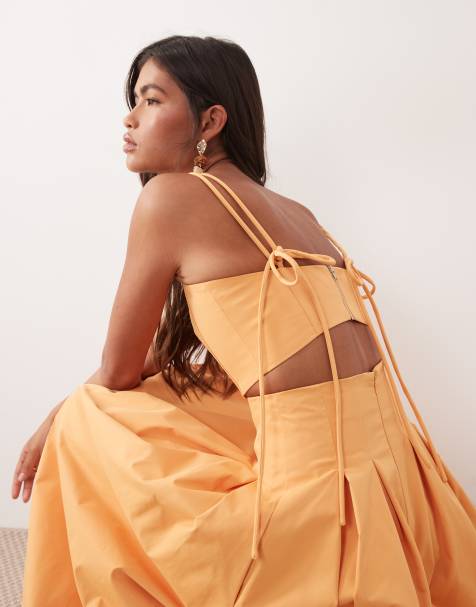 ARRANGE - Crop top a canottiera arancione in coordinato - view 1