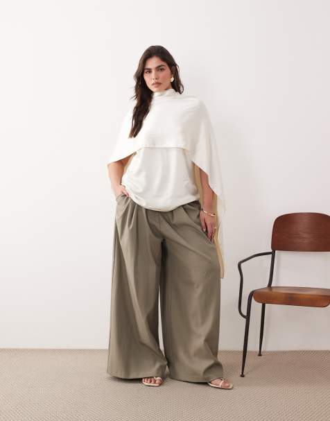 ARRANGE Curve – Cape-Oberteil aus Satin in Cremeweiß mit Underlay-Design - view 1