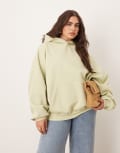 [ARRANGE] ARRANGE Curve oversized premium heavy weight hoodie in pistachio-Green 2XL Pistachio