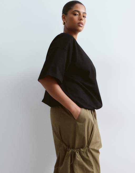 ARRANGE Curve pantaloni utility con coulisse Delphi color kaki, 5 di 5