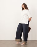 [ARRANGE] ARRANGE Curve Parker denim high waist slouchy turn up jeans in indigo-Blue 26 indigo