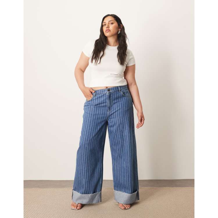 ララSpick and Span CURVE LINE_DENIM 208646737-1-bluestripe?$n_750w