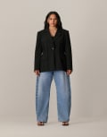 [ARRANGE] ARRANGE Curve premium sculpted blazer in black 20 BLACK