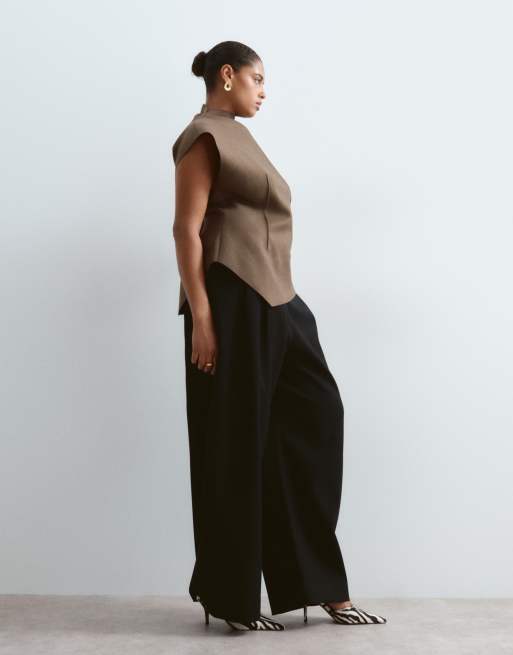 ARRANGE Curve Spence tailored wool blend pants in black, 2 of 5