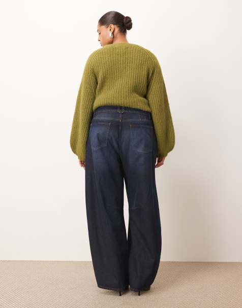 ARRANGE Curve Sydney denim barrel leg jeans in indigo - view 1