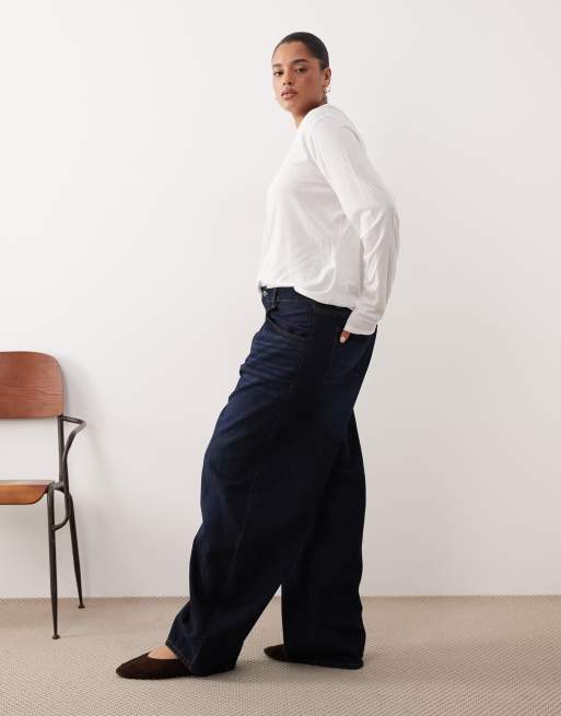 ARRANGE Curve – Sydney – Indigoblå jeans med barrelben, 2 av 5