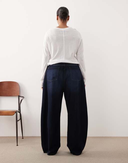 ARRANGE Curve – Sydney – Indigoblå jeans med barrelben, 3 av 5