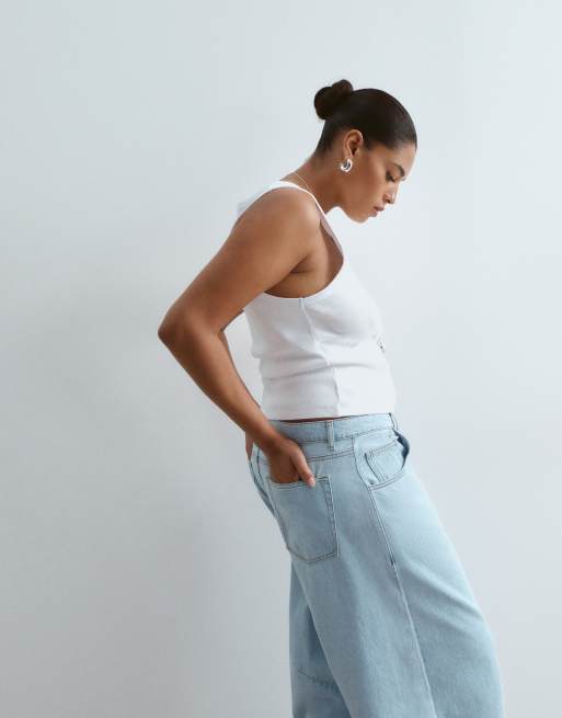 ARRANGE Curve – Sydney – Jasnoniebieskie jeansy z nogawkami barrel, 2 z 5