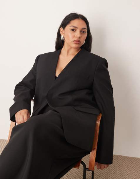 ARRANGE Curve - Ultimate - Blazer zonder kraag in zwart - view 1