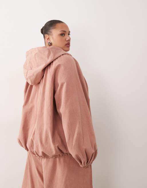 ARRANGE Curve - Veste d'ensemble à cordon de serrage et manches volumineuses - Rose délavé, 4 de 4