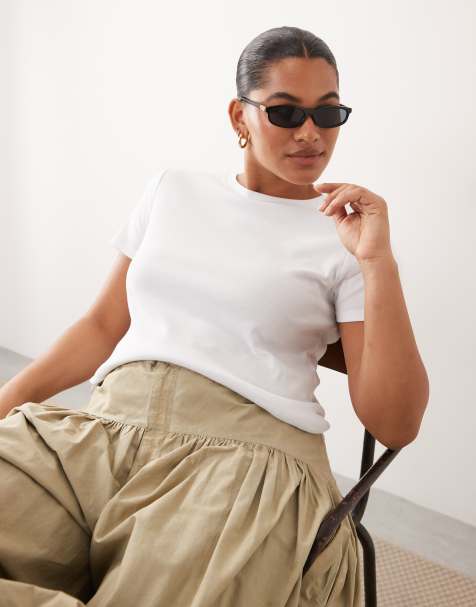 ARRANGE Curve - Voorgevormd T-shirt met ronde hals in wit - view 1
