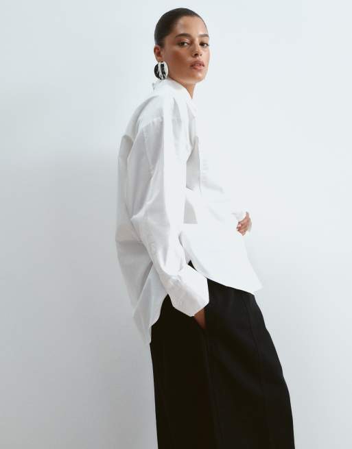 ARRANGE Curve - Willa - Broek met elastische taille met trekkoord in zwart met wassing, 4 van 5