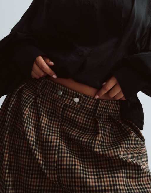 ARRANGE Curve Wylder tailored high waist wide leg&nbsp;pant&nbsp;in check, 4 of 5