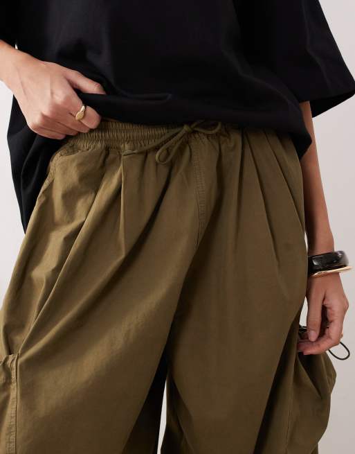 ARRANGE Delphi drawcord utility pants in washed khaki, 5 of 5