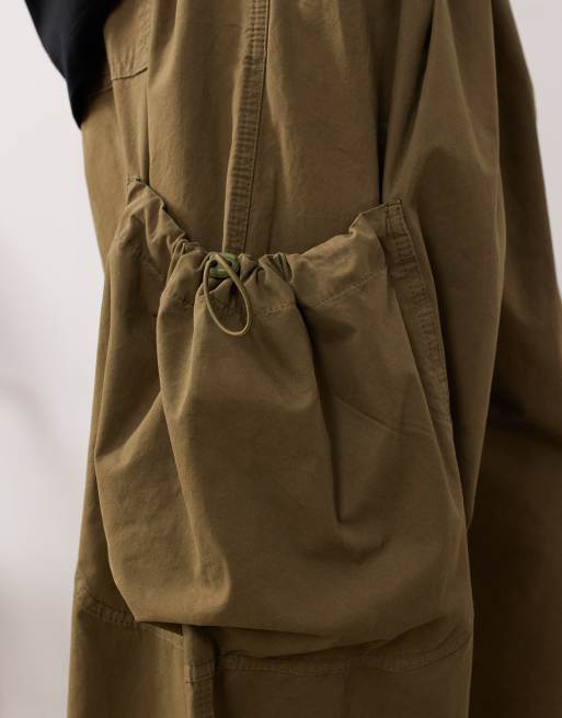 ARRANGE Delphi drawcord utility trouser in washed khaki, 3 of 5