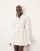 ARRANGE denim sculpted mini dress in off white