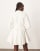 ARRANGE denim sculpted mini dress in off white