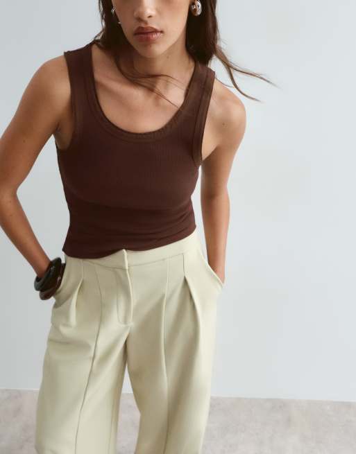 ARRANGE - Elegante broek met barrel-pijpen en plooien in pistachegroen, 2 van 5